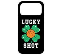 Custodia per iPhone 17 Pro Max Funny St Patricks Mens Basketball Shamrock Lucky Shot Charm