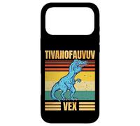 Custodia per iPhone 17 Pro Max Funny T Rex Dinosaur Cartoon Retro Speech Gag