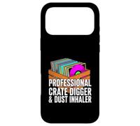 Custodia per iPhone 17 Pro Max Funny Vinyl Record Collector Crate Digger Dust Inhaler