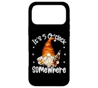 Custodia per iPhone 17 Pro Max Funny Whiskey Dad Gnome Men Quote Its 5 O Clock Somewhere
