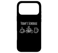 Custodia per iPhone 17 Pro Max Funny Women's Programma di oggi Coffee Bike Ride Beer