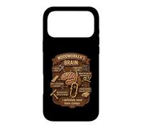 Custodia per iPhone 17 Pro Max Funny Woodworker Brain Woodworking Humor Carpenter
