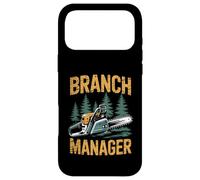 Custodia per iPhone 17 Pro Max Funny Woodworker Logger Branch Manager Arborist Lineman Work