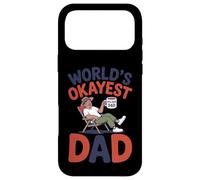 Custodia per iPhone 17 Pro Max Funny World's Okayest Dad Rilassante Divertente Padre