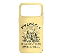 Custodia per iPhone 17 Pro Max Fuochi d"artificio perché prendere a pugni le persone è