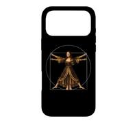 Custodia per iPhone 17 Pro Max Fusione di Leonardo da Vinci: Gioconda e l'uomo vitruviano