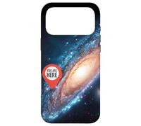 Custodia per iPhone 17 Pro Max Galassia di fantascienza Tu sei qui Giovane Spaceman
