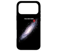 Custodia per iPhone 17 Pro Max Galaxy Science Geek Tu sei qui Spazio