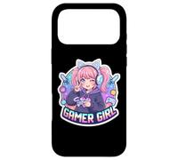Custodia per iPhone 17 Pro Max Gamer Ragazza Video Gioco Amante Gioco Anime Online Streamer Divertimento