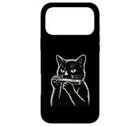 Custodia per iPhone 17 Pro Max Gatto che suona armonica blues musica