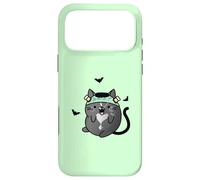 Custodia per iPhone 17 Pro Max Gatto mostro Frankenstein di Halloween