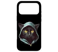 Custodia per iPhone 17 Pro Max Gatto Nero Occhi Gialli Gatti Felici