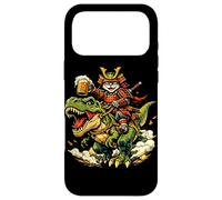 Custodia per iPhone 17 Pro Max Gatto samurai che cavalca la birra T Rex Beer, anime di gatti guerrieri giapponesi
