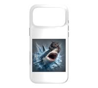 Custodia per iPhone 17 Pro Max Gatto Squalo che salta fuori dall'acqua Opera d'arte per gli amanti dell'oceano