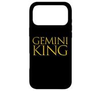 Custodia per iPhone 17 Pro Max Gemelli King per compleanni da maggio a giugno zodiaco Gemelli