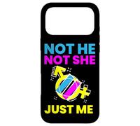 Custodia per iPhone 17 Pro Max Gender Fluidity Not He Not She Just Me Non-Binary Pride