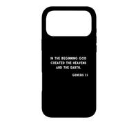 Custodia per iPhone 17 Pro Max Genesi 1:1 Creazione Inizio Versetto Bibbia