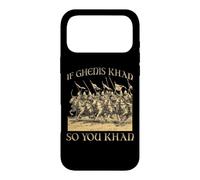 Custodia per iPhone 17 Pro Max Gengis Khan Impero Mongolo Cavaliere Guerriero Orda d'Oro
