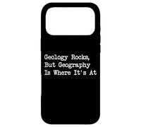 Custodia per iPhone 17 Pro Max Geology Rocks La geografia è dove è divertente