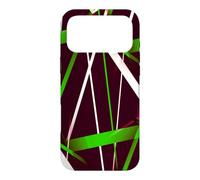 Custodia per iPhone 17 Pro Max Geometria Urbana Nero Bianco Erba-Verde