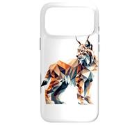 Custodia per iPhone 17 Pro Max Geometric Art Lince Canadese Linci Canadesi