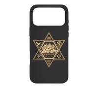 Custodia per iPhone 17 Pro Max Gerusalemme Stella di David Israele Ebraica Giudaica Arte