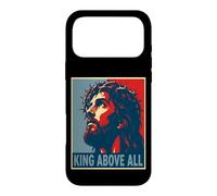Custodia per iPhone 17 Pro Max Gesù Cristo Re sopra ogni fede cristiana