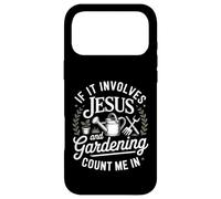 Custodia per iPhone 17 Pro Max Gesù e il giardinaggio mi contano in un giardiniere cristiano