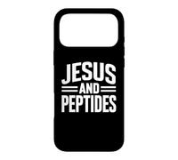 Custodia per iPhone 17 Pro Max Gesù E Peptidi Stack Fitness Biohacker Palestra Scienza Bibbia