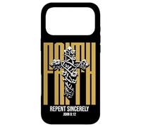 Custodia per iPhone 17 Pro Max Gesù La luce del mondo Christian John 8:12 (sul retro)