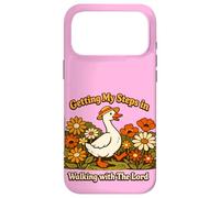 Custodia per iPhone 17 Pro Max Getting My Steps in Walking With The Lord Christian Floral I