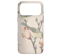 Custodia per iPhone 17 Pro Max Giapponese Art Birds Occhi bianchi su un ramo di pesco