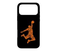 Custodia per iPhone 17 Pro Max Giocatore di basket Silhouette Slam Dunk Ragazzi Ragazze Bambini Giovani