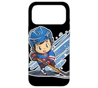 Custodia per iPhone 17 Pro Max Giocatore di Hockey su ghiaccio Look comico