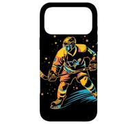 Custodia per iPhone 17 Pro Max Giocatore di Hockey su ghiaccio Look comico
