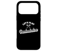 Custodia per iPhone 17 Pro Max Giochiamo a Badminton