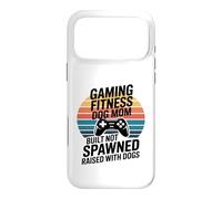 Custodia per iPhone 17 Pro Max Gioco Fitness Cane Mamma Costruito Non Generato Allevato Con I Cani