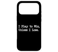 Custodia per iPhone 17 Pro Max Gioco per vincere a meno che non perda un giocatore divertente