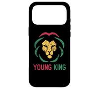 Custodia per iPhone 17 Pro Max Giovane re africano Lion Boy Black History Month Ragazzi africani
