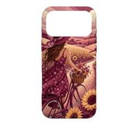 Custodia per iPhone 17 Pro Max Giro in bicicletta oltre i campi di girasole