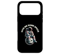 Custodia per iPhone 17 Pro Max Give Me Some Space Astronauta Seduto Sulla Luna Vintage Art