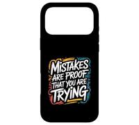Custodia per iPhone 17 Pro Max Gli errori sono la prova che stai provando - citazione motivazionale