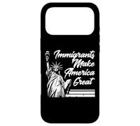 Custodia per iPhone 17 Pro Max Gli immigrati rendono grande l'America Statua Libertà Uomini Donne Bambini