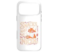 Custodia per iPhone 17 Pro Max Gli snack mi rendono più carino Funny Fox Meme Animal