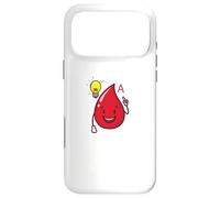 Custodia per iPhone 17 Pro Max Goccia di sangue con cuore di gruppo sanguigno