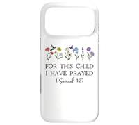 Custodia per iPhone 17 Pro Max God For this Child I Have Prayed Bible Verse 1 Samuel 1:27