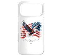 Custodia per iPhone 17 Pro Max GOD is Not Finished Yet - Vintage Watercolor Eagle 1776