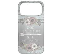 Custodia per iPhone 17 Pro Max God is Within Her She Will Not Fail Psalm 46:5 Cellulare
