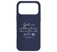 Custodia per iPhone 17 Pro Max God is Within Her She Will Not Fall 46 5 Bible Verse Blue