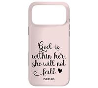 Custodia per iPhone 17 Pro Max God is Within Her She Will Not Fall 46 5 Christian Verse